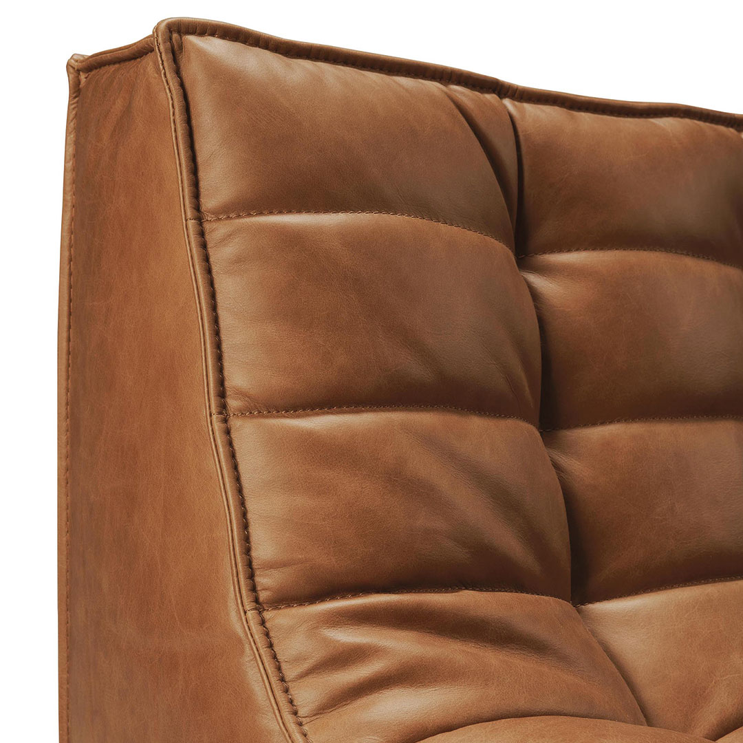 ethnicraft n701 sofa leder zweisitzer lehne seitlich 84041