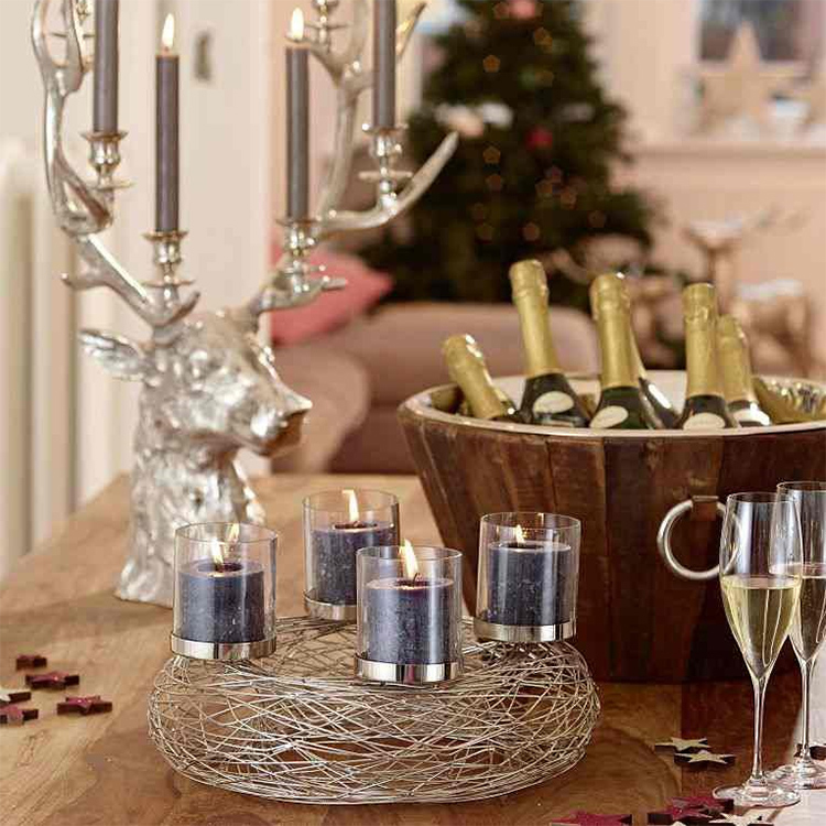 adventskranz kerzenglaeser rimini tisch 49747