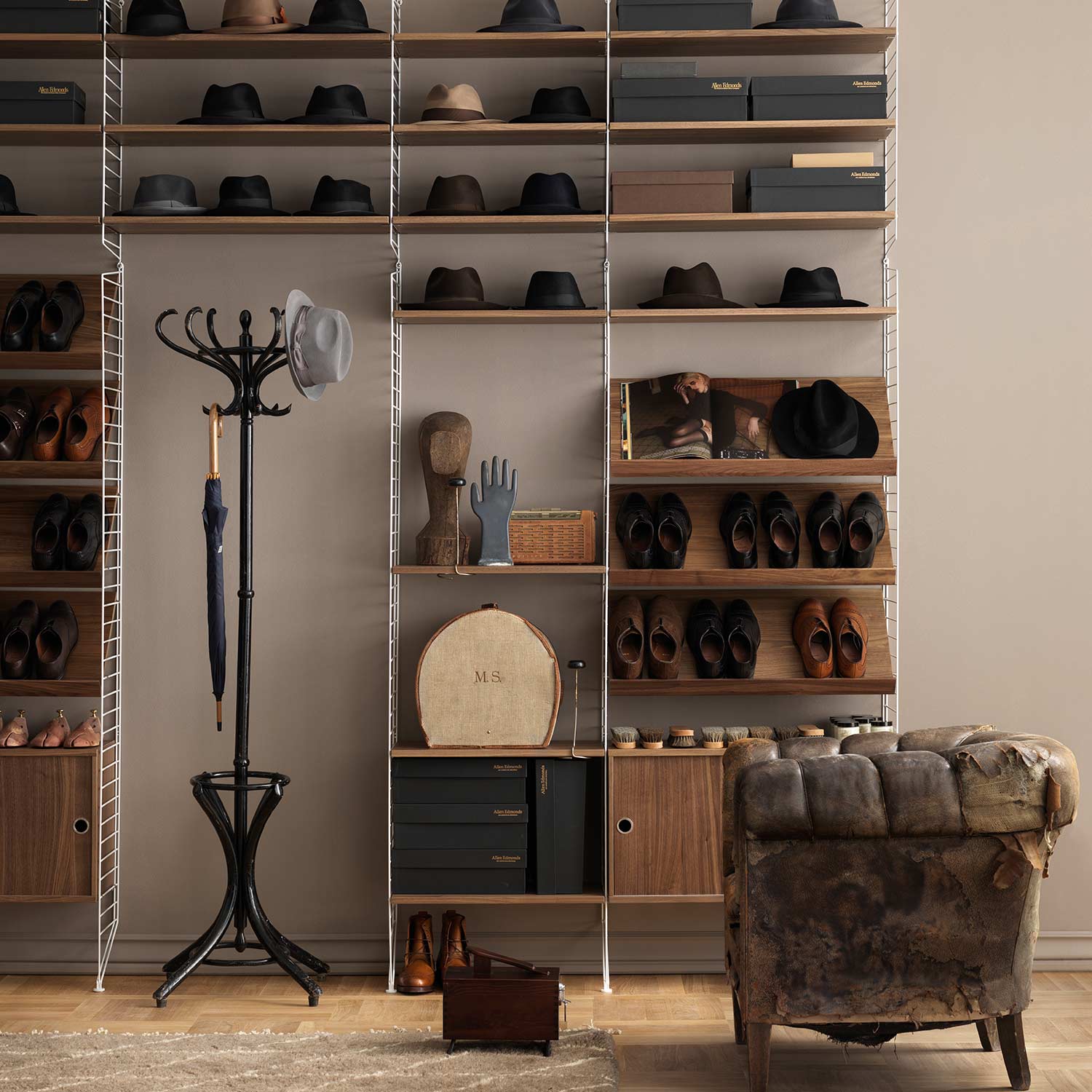 string schuhablage garderobe 29891