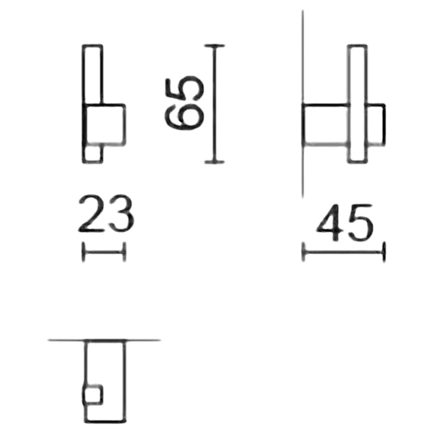 schwarz handtuchhaken carvor zack skizze 73284