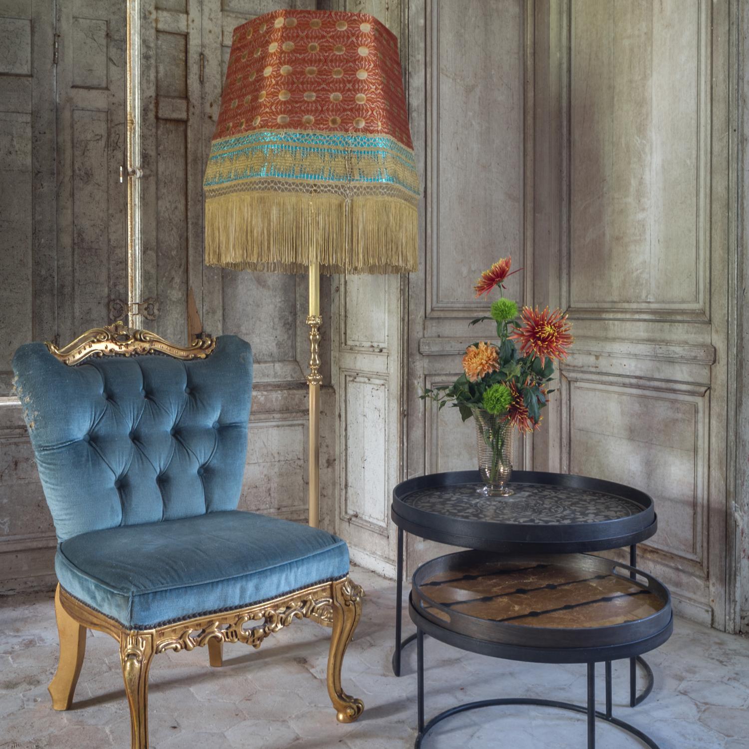 Ethnicraft Notre Monde 20436 Tablett Black Marrakesh driftwood tray 61x61x4 2