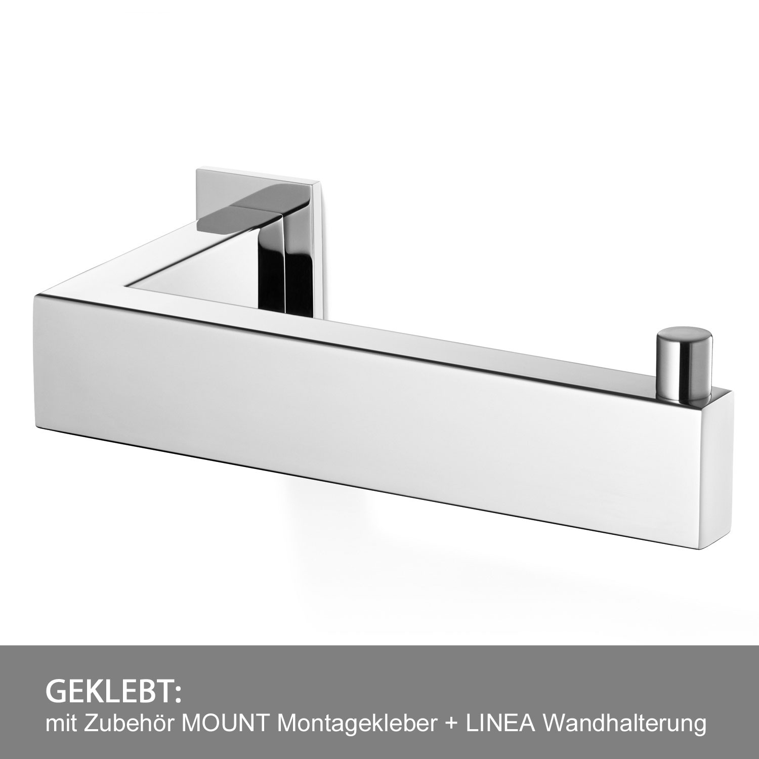 linea toilettenpapierhalter poliert geklebt 40043 20811