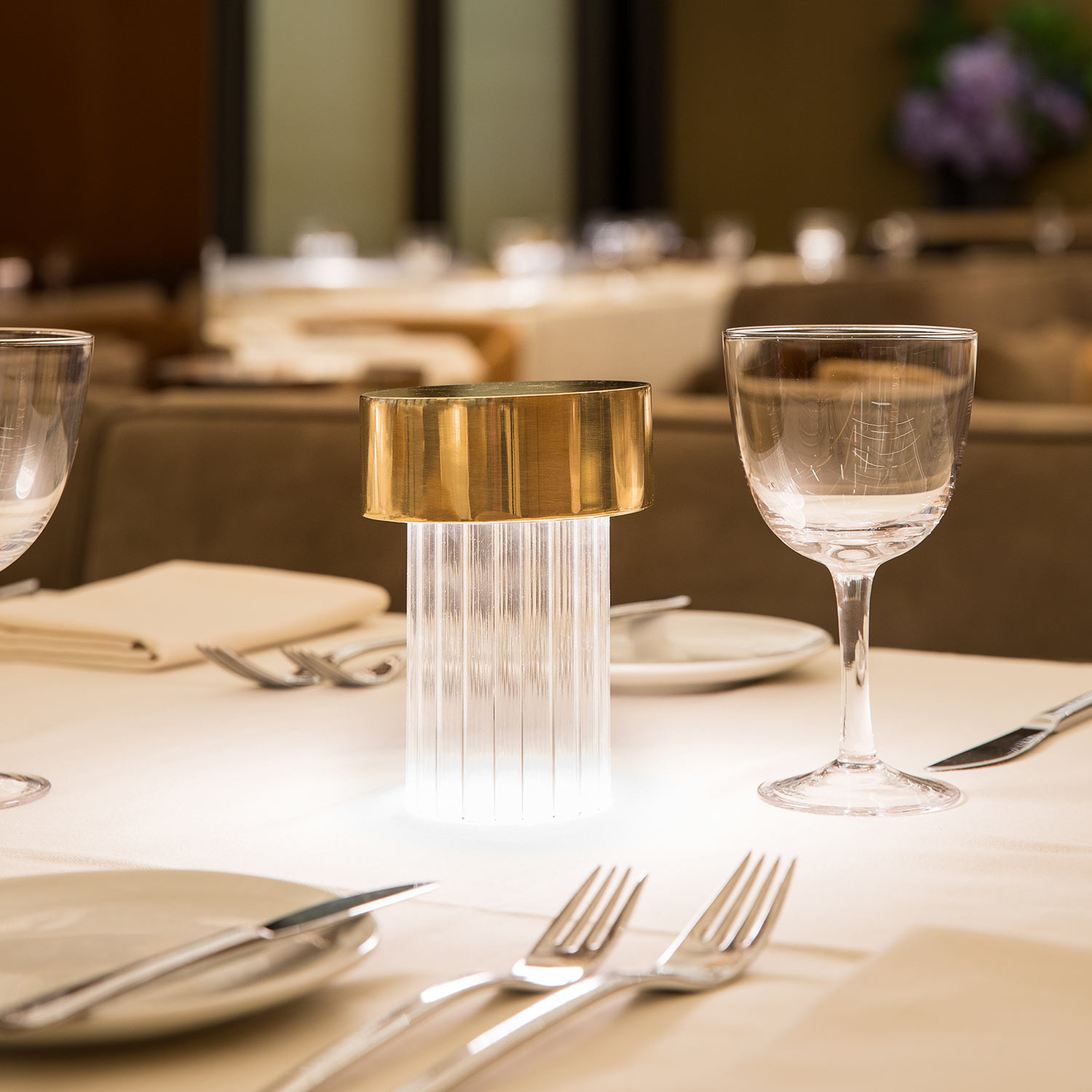 Flos - Last Order Fluted Tischlampe messing