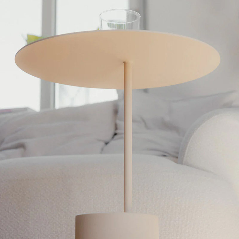 Metallbude - Ciro Beistelltisch weiß