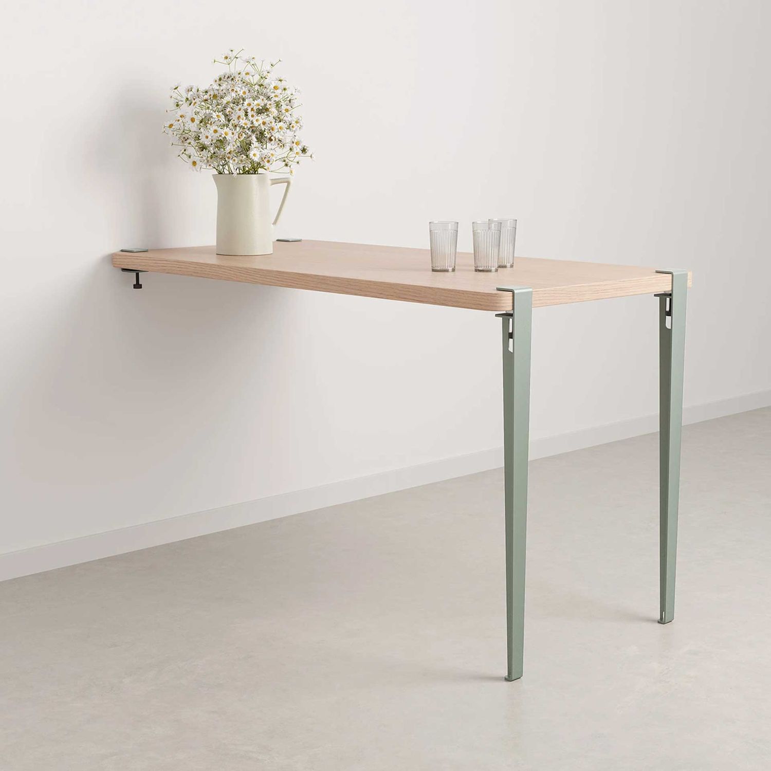 Tiptoe - Hochtischbein 90 cm eukalyptusgrau