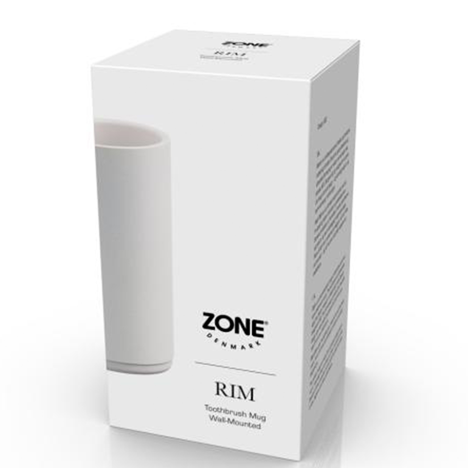 Zone Denmark Rim Zahnbuerstenbecher Wand Karton vorne 104974
