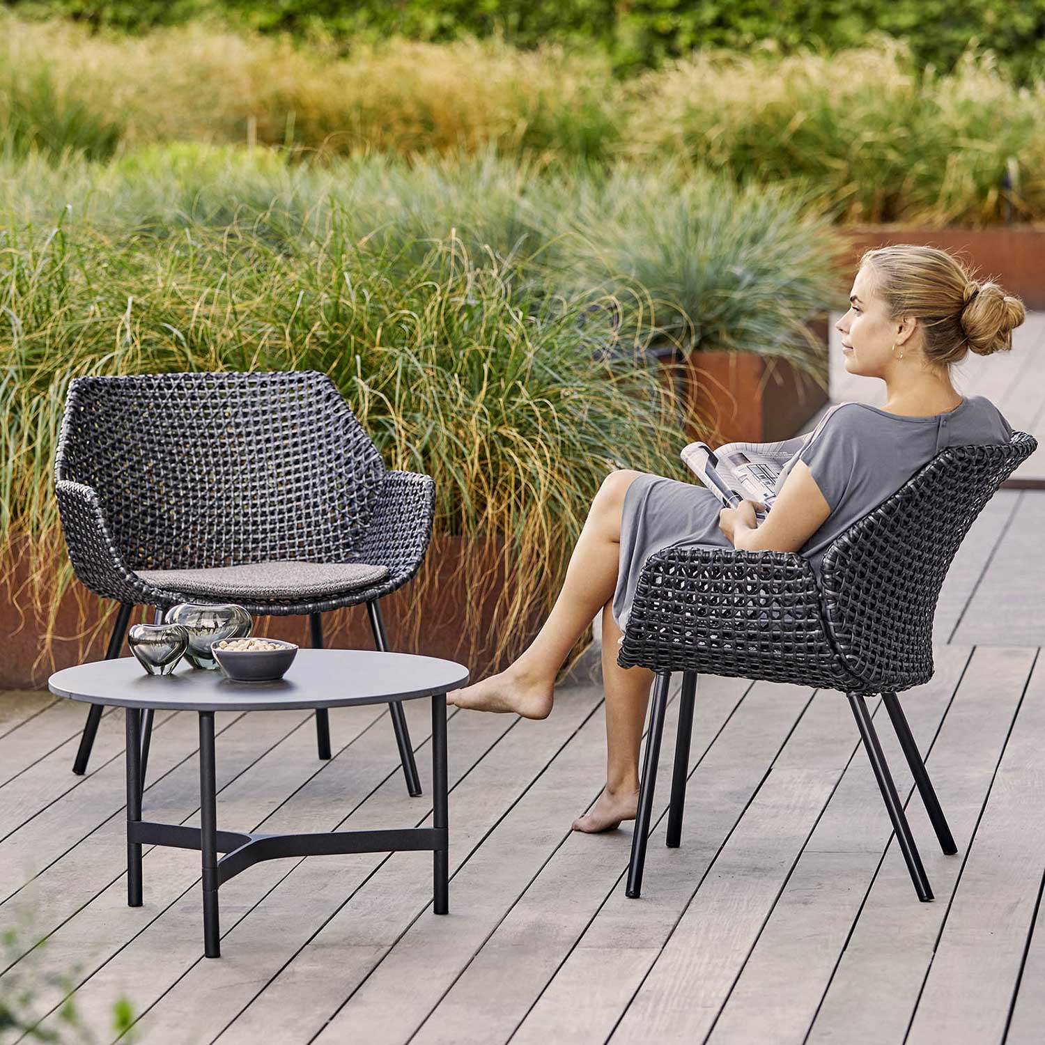 cane line vibe loungesessel schwarz 98596