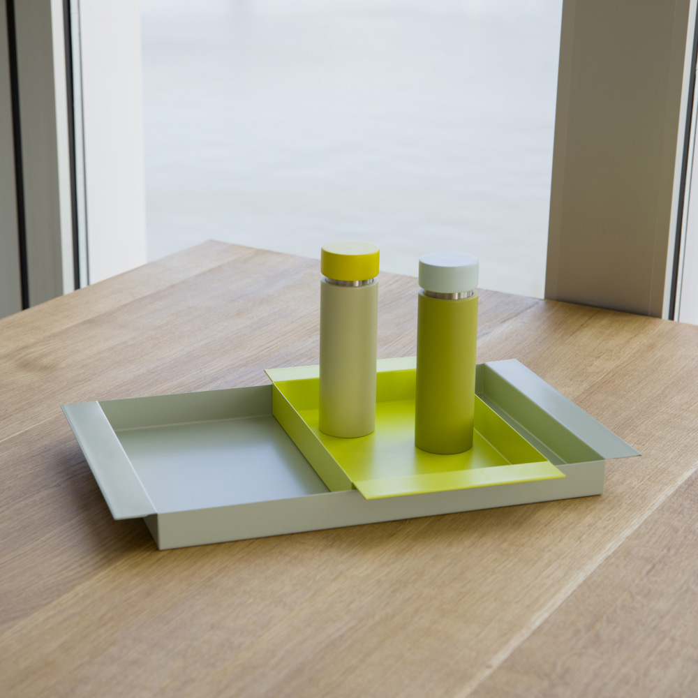 tabletts aus metall remember gruen 85496