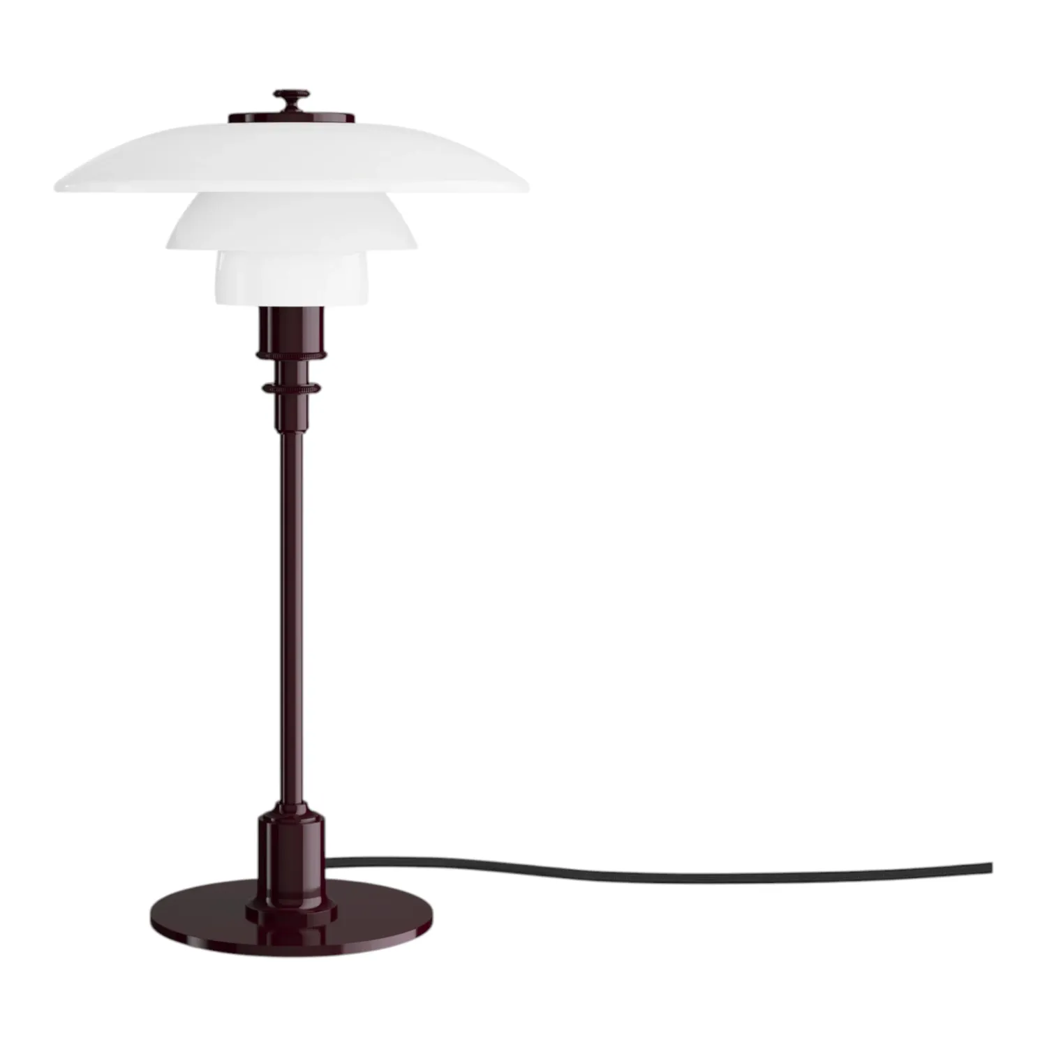 Louis Poulsen - PH 2/1 Tischleuchte glossy burgundy