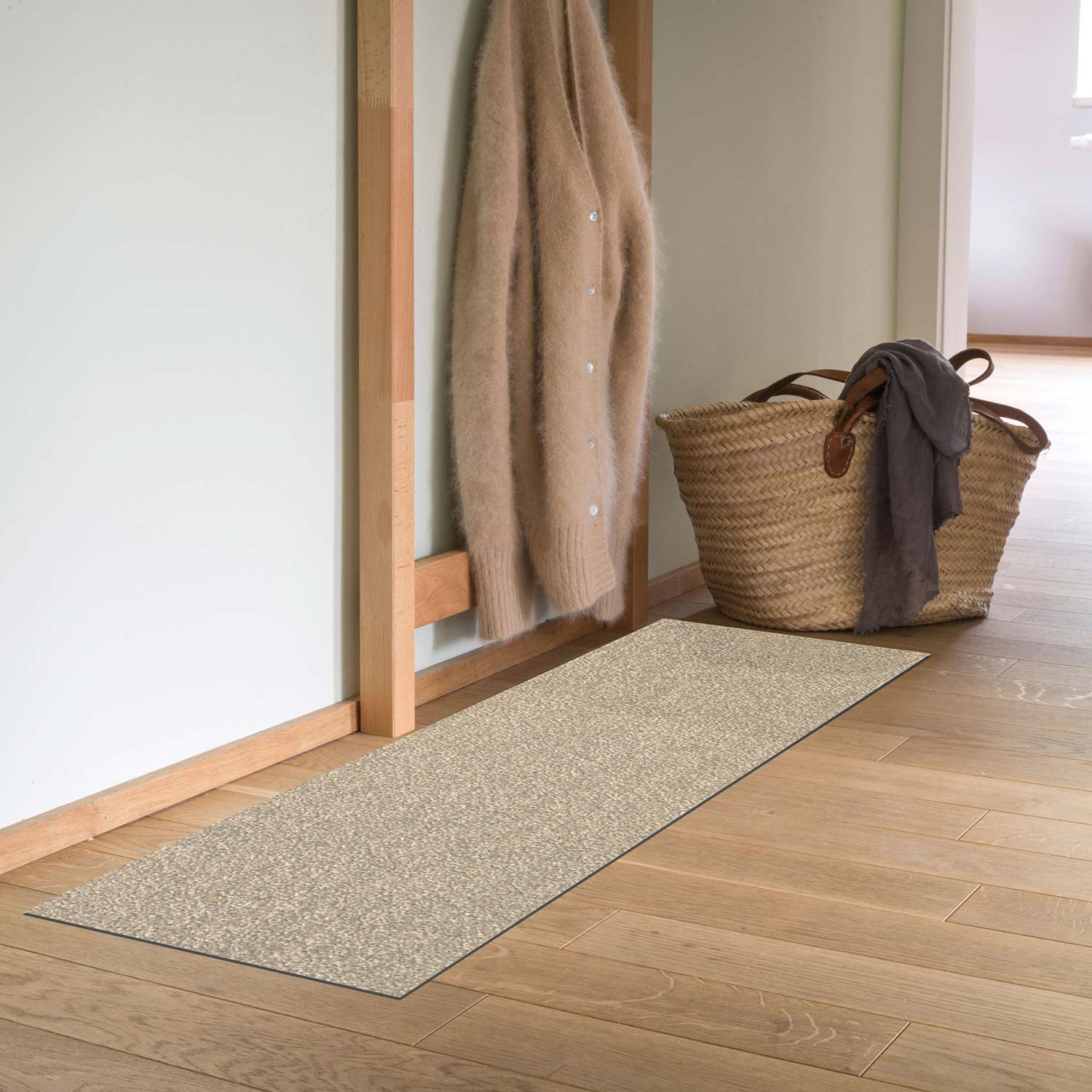 salonloewe wohnmatte uni sand 30 x 100 ambiente 87896