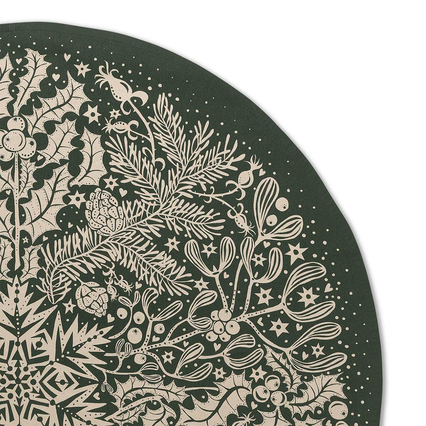 ferm living winter forest decke gruen detail 91792