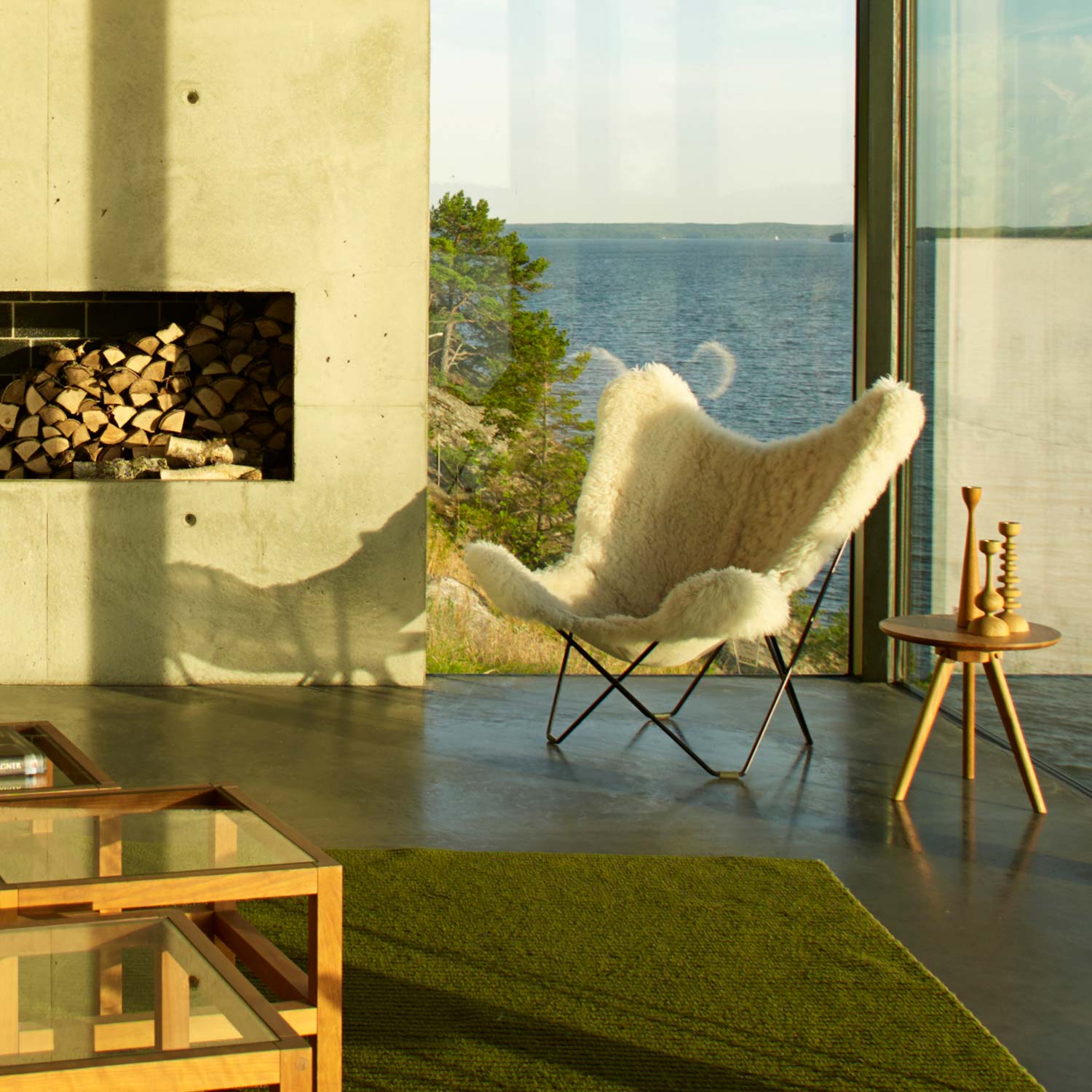 cuero iceland mariposa butterfly chair 67961