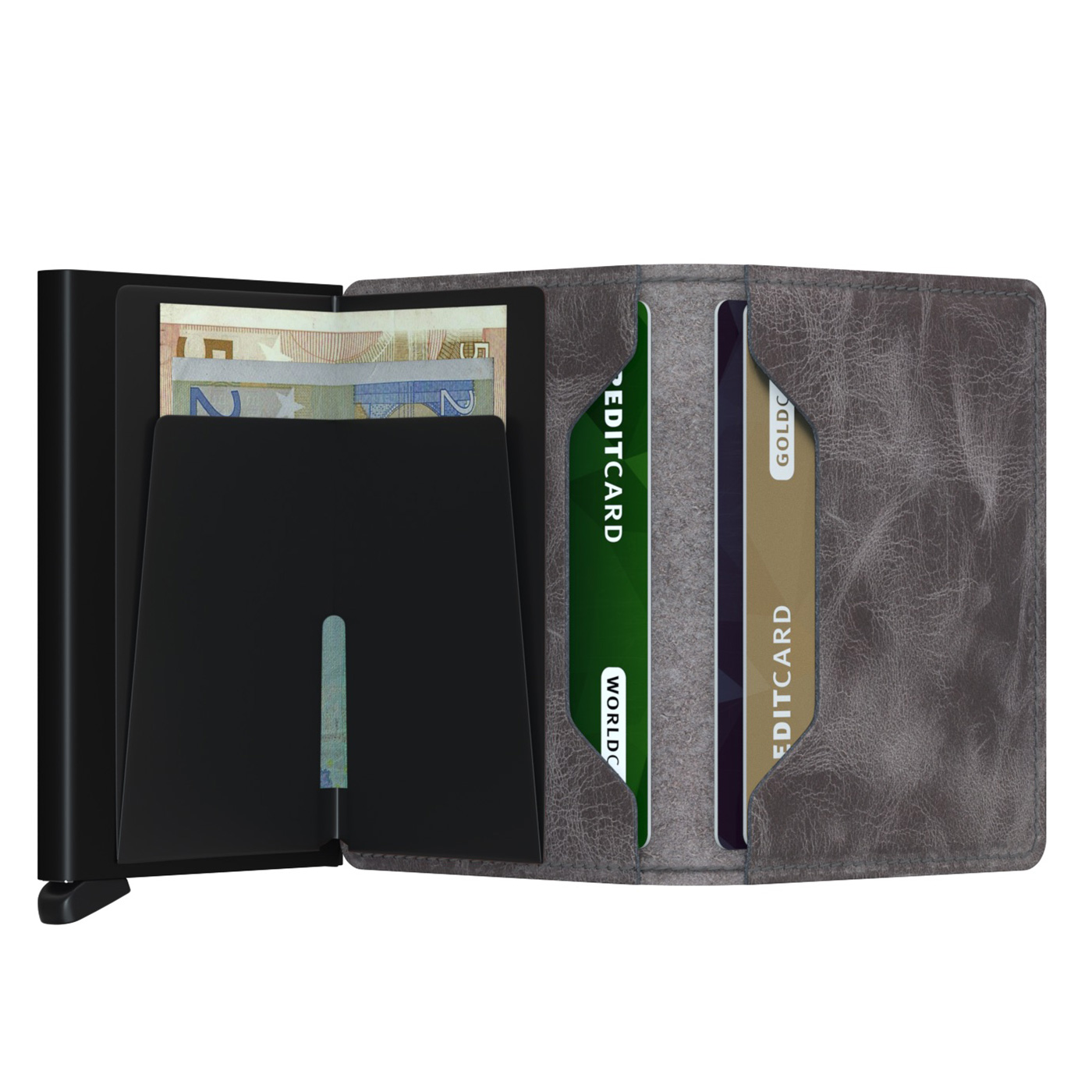 offen secrid slimwallet vintage grey black 53463