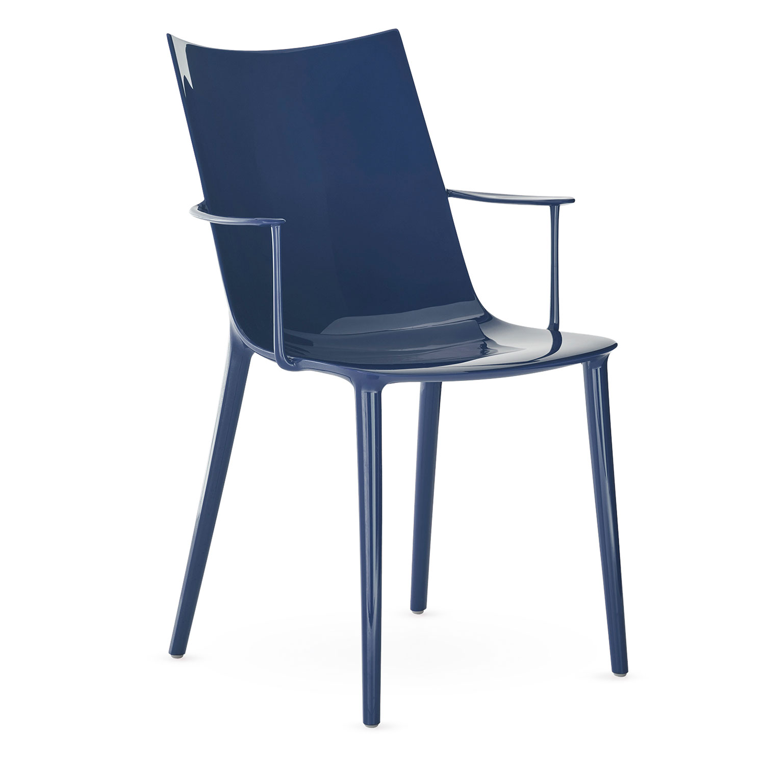 Kartell - H.H.H. Stuhl Hochglanz blau
