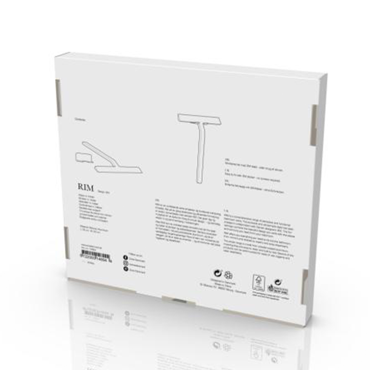 Zone Denmark Rim Duschabzieher 22 Karton hinten 104997