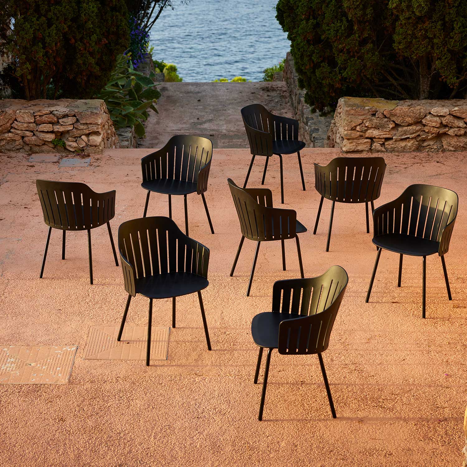 cane line choice sessel 4 beine schwarz 98639