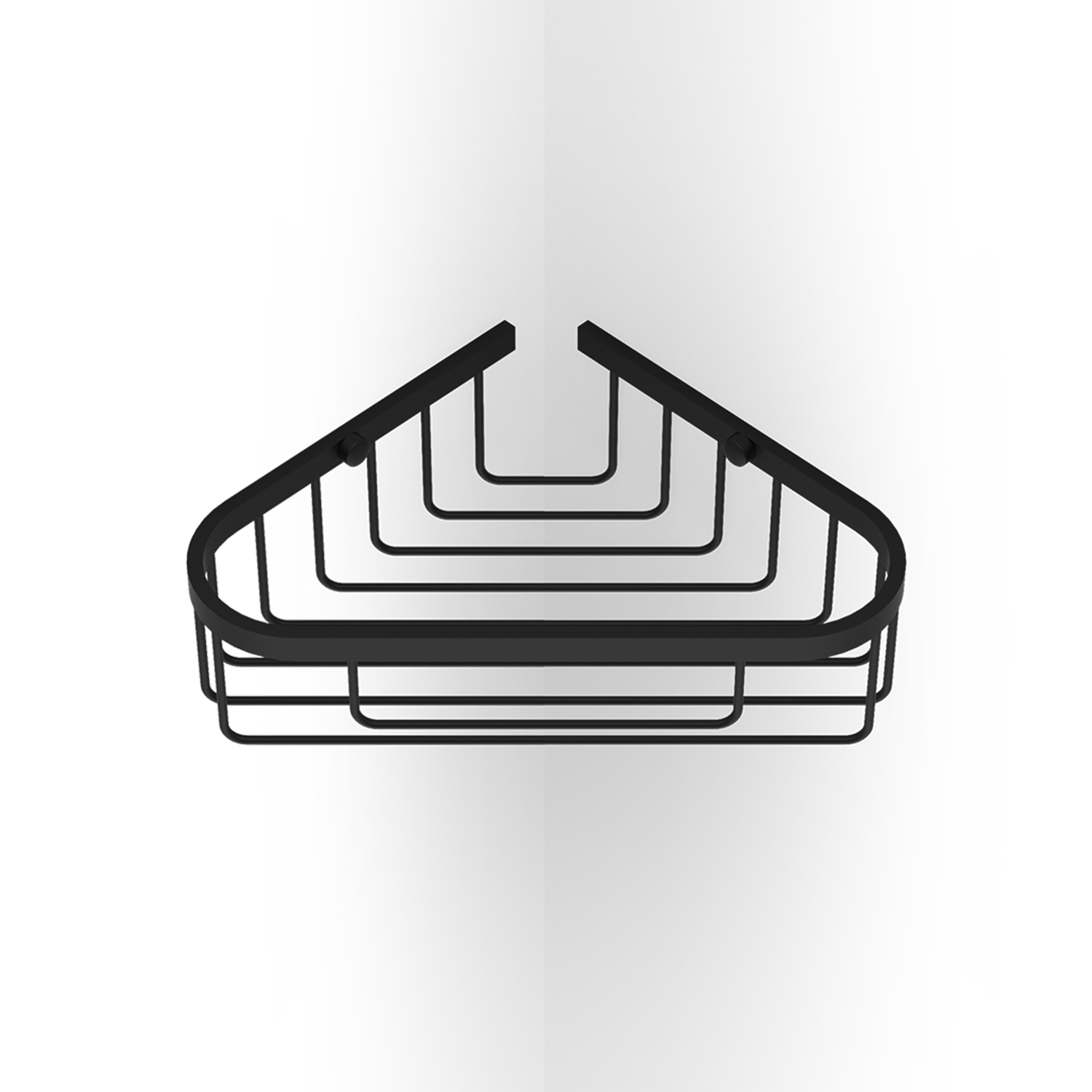 decor walther dw228 eckduschkorb schwarz matt 69047