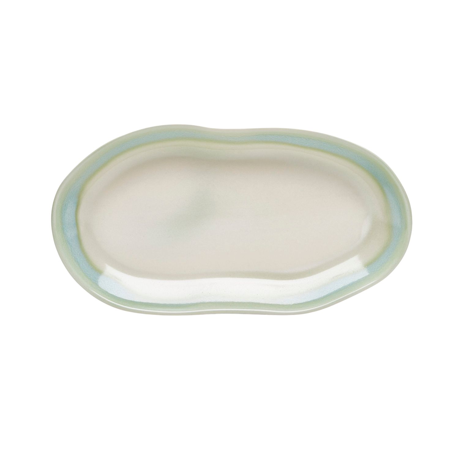 Töchter & Söhne - Leni Platte oval grün 36 x 19 cm