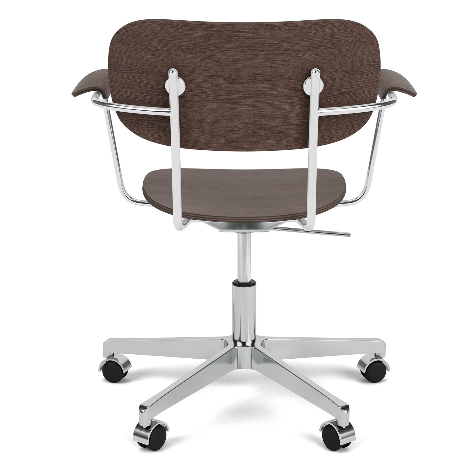 audo co task chair mit armlehnen chrom dunkel rueckseite 101210