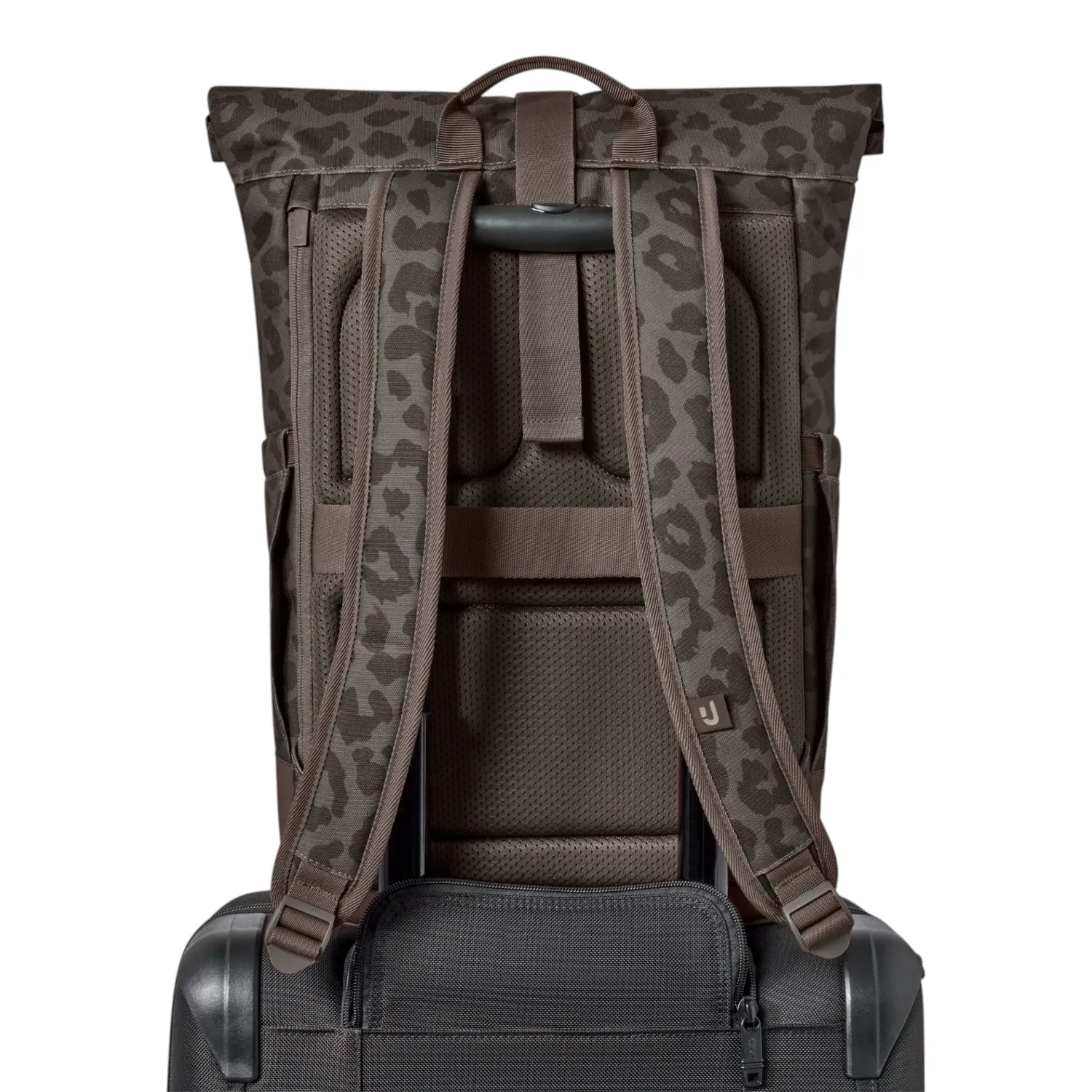 Johnny Urban - Luca Small Rolltop Rucksack brown leo