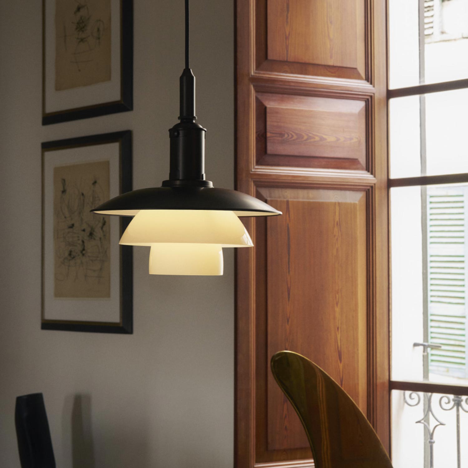 Louis Poulsen - PH 3/3 Pendelleuchte white/Opalglas