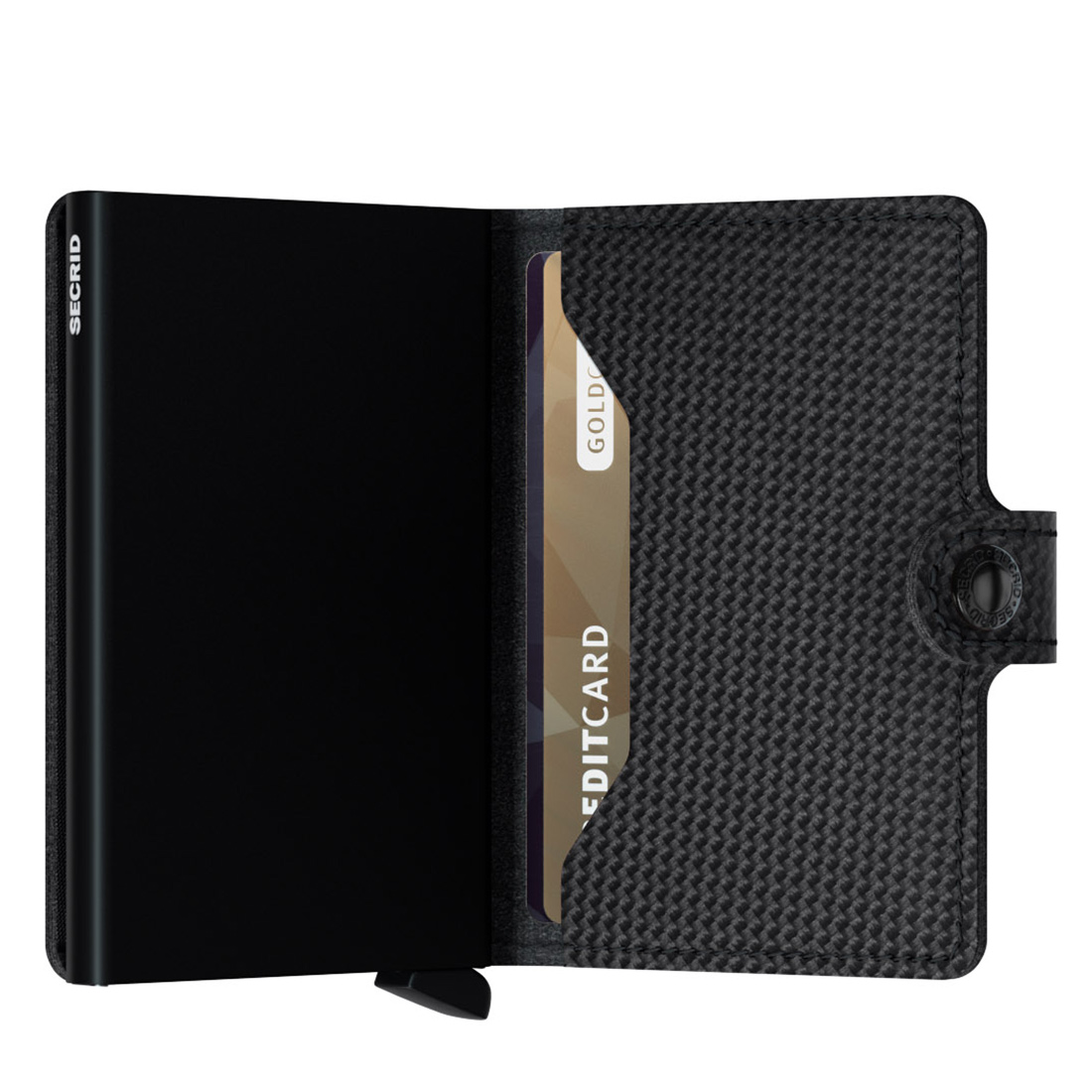 secrid miniwallet carbon black offen 79351