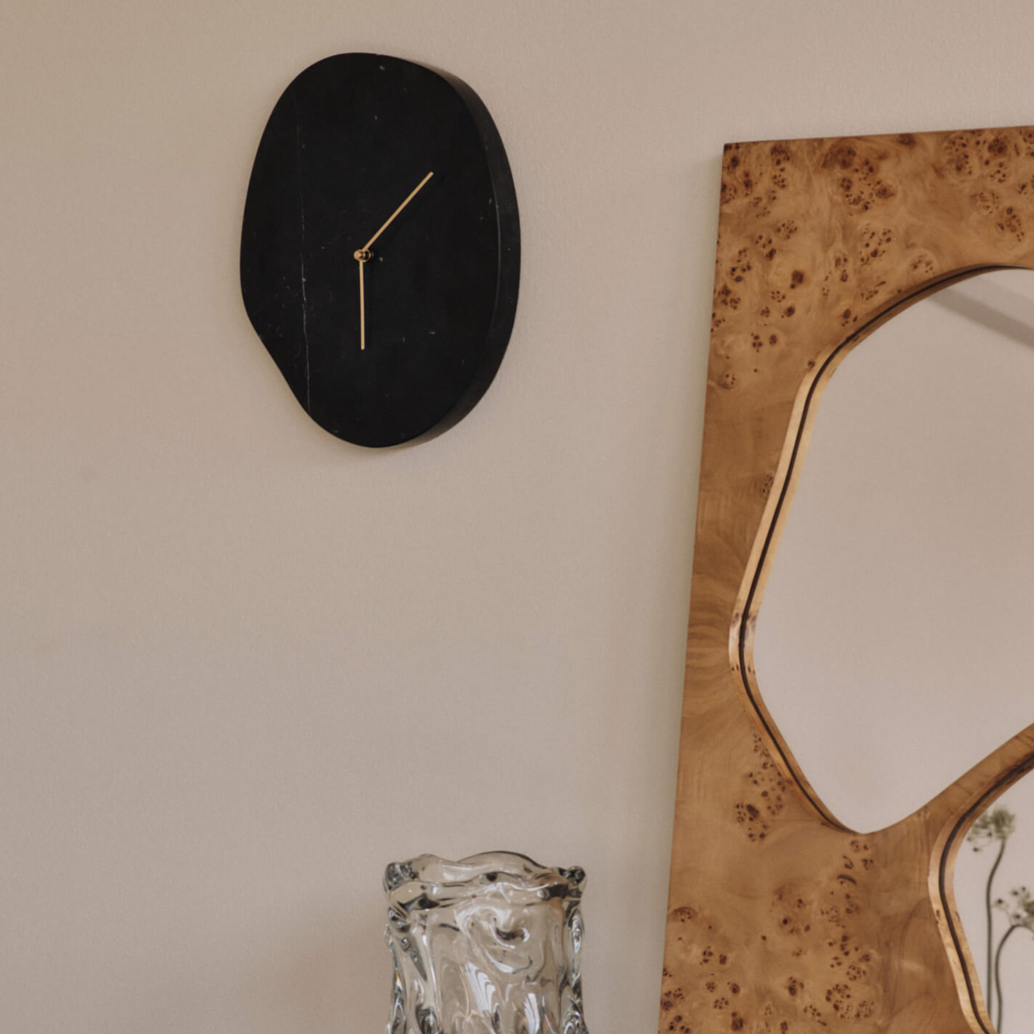 Ferm Living - Melt Wanduhr cashmere