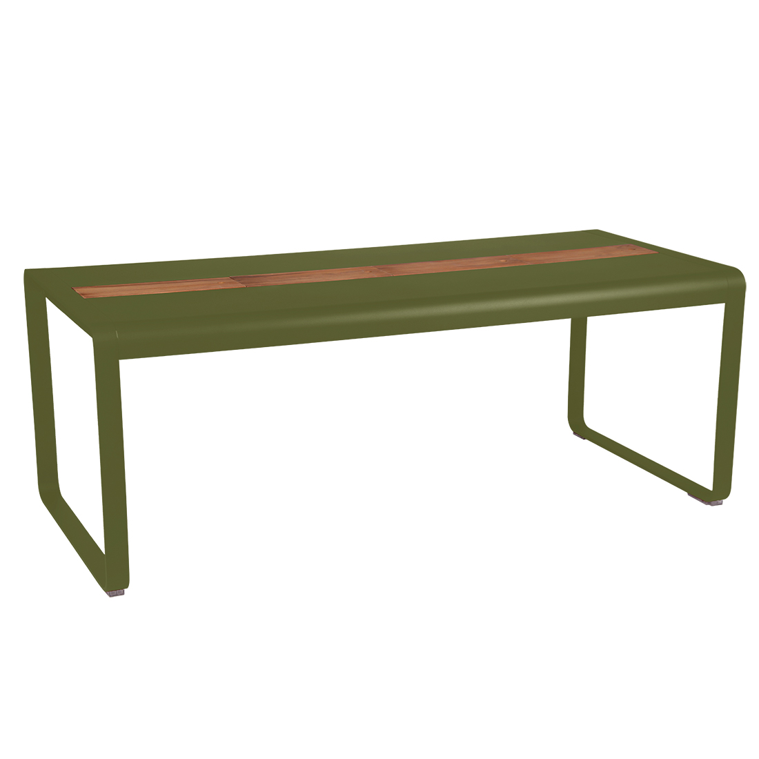 fermob bellevie tisch 196cm aufbewahrung pesto 8434D3 100195