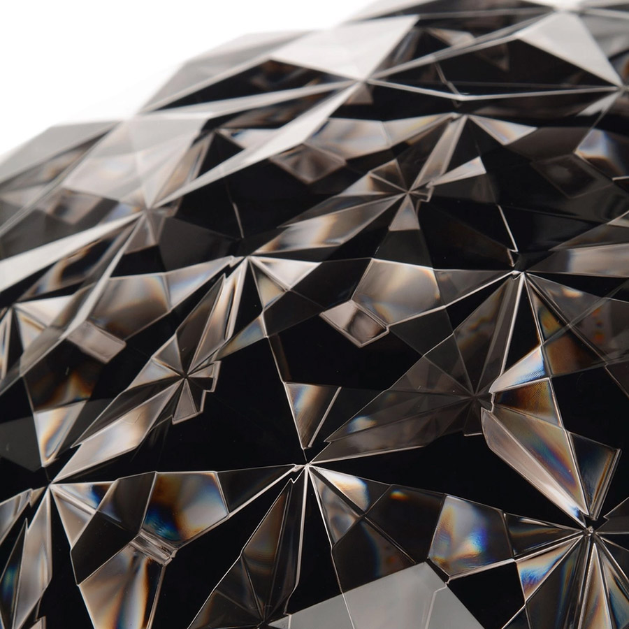 kartell planet stehlampe rauch detail 102664