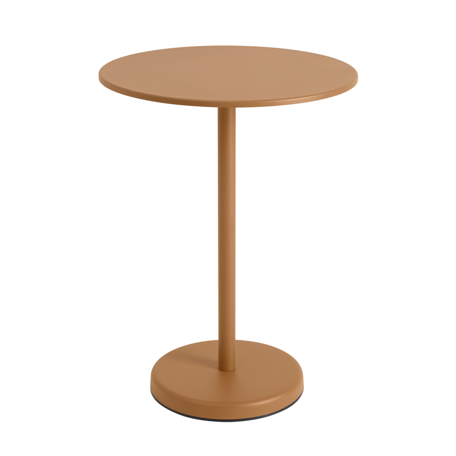 muuto linear steel cafetisch 95 burnt orange rund 85877