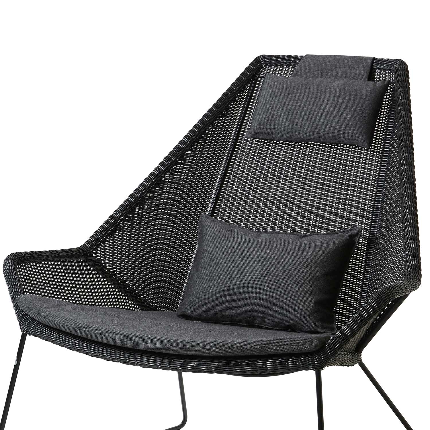 cane line breeze highback sesse  kissen schwarz YSN98 52874