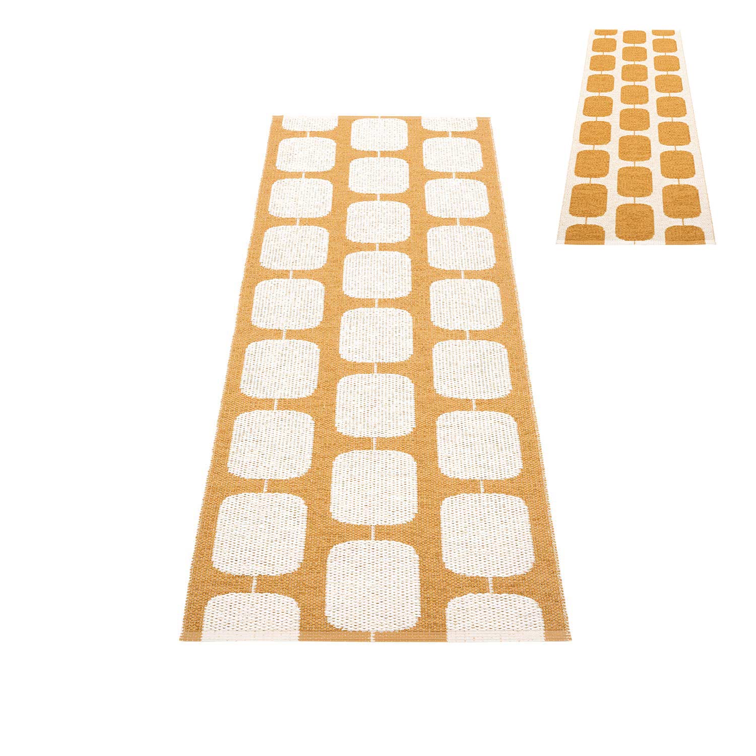 pappelina sten teppich ochre vanilla wendeteppich 78931