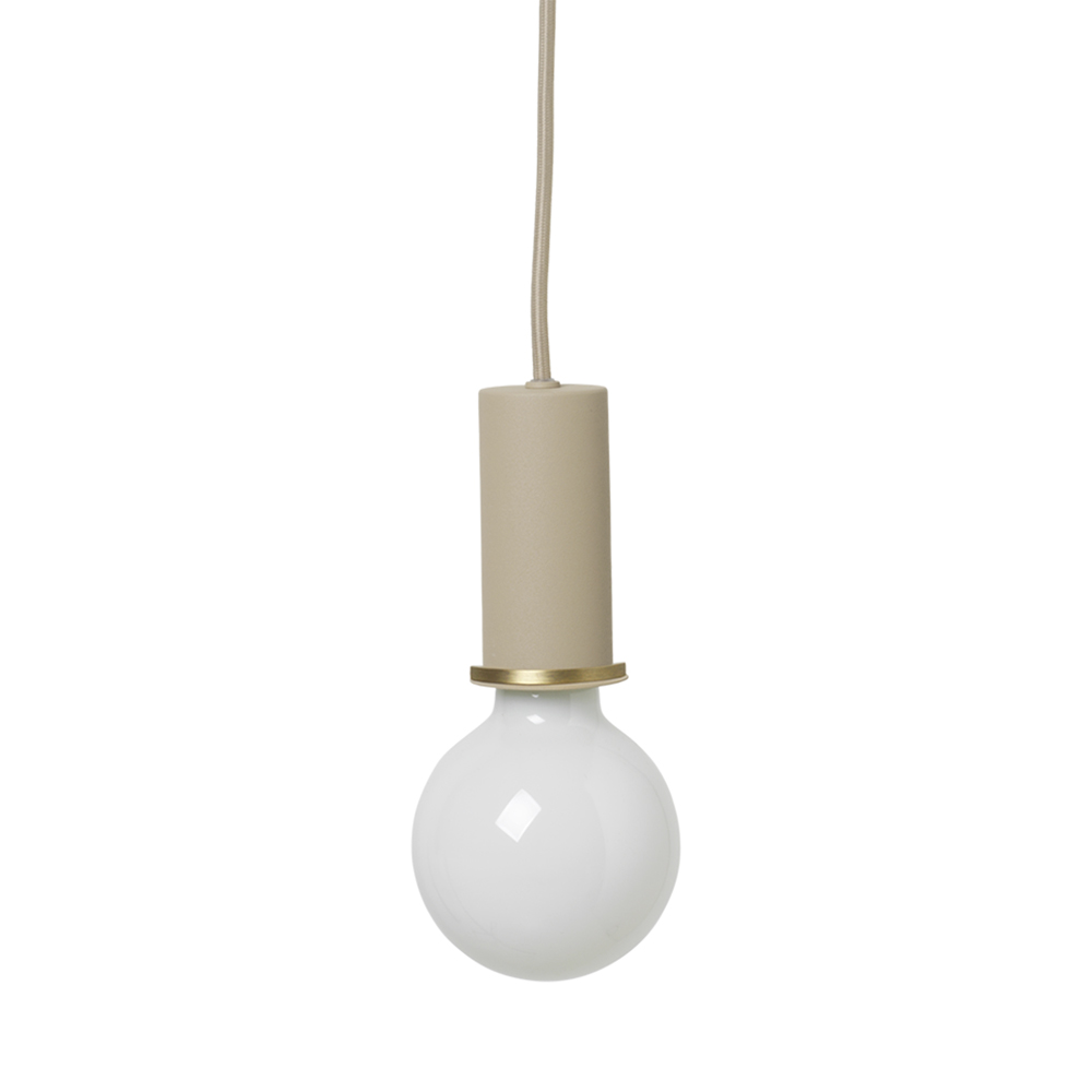 ferm living collect socket cashmere low mit leuchtmittel 61784