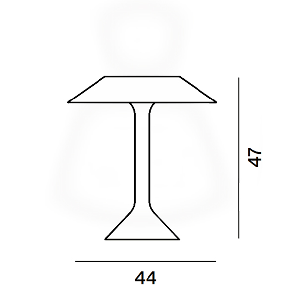 foscarini Chapeaux M tischleuchte abmessungen 98749