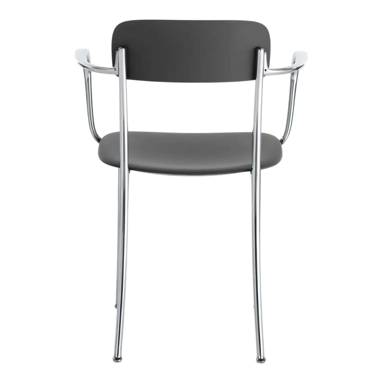 Kartell - Savoia Kleiner Sessel Aluminiumgestell anthrazit