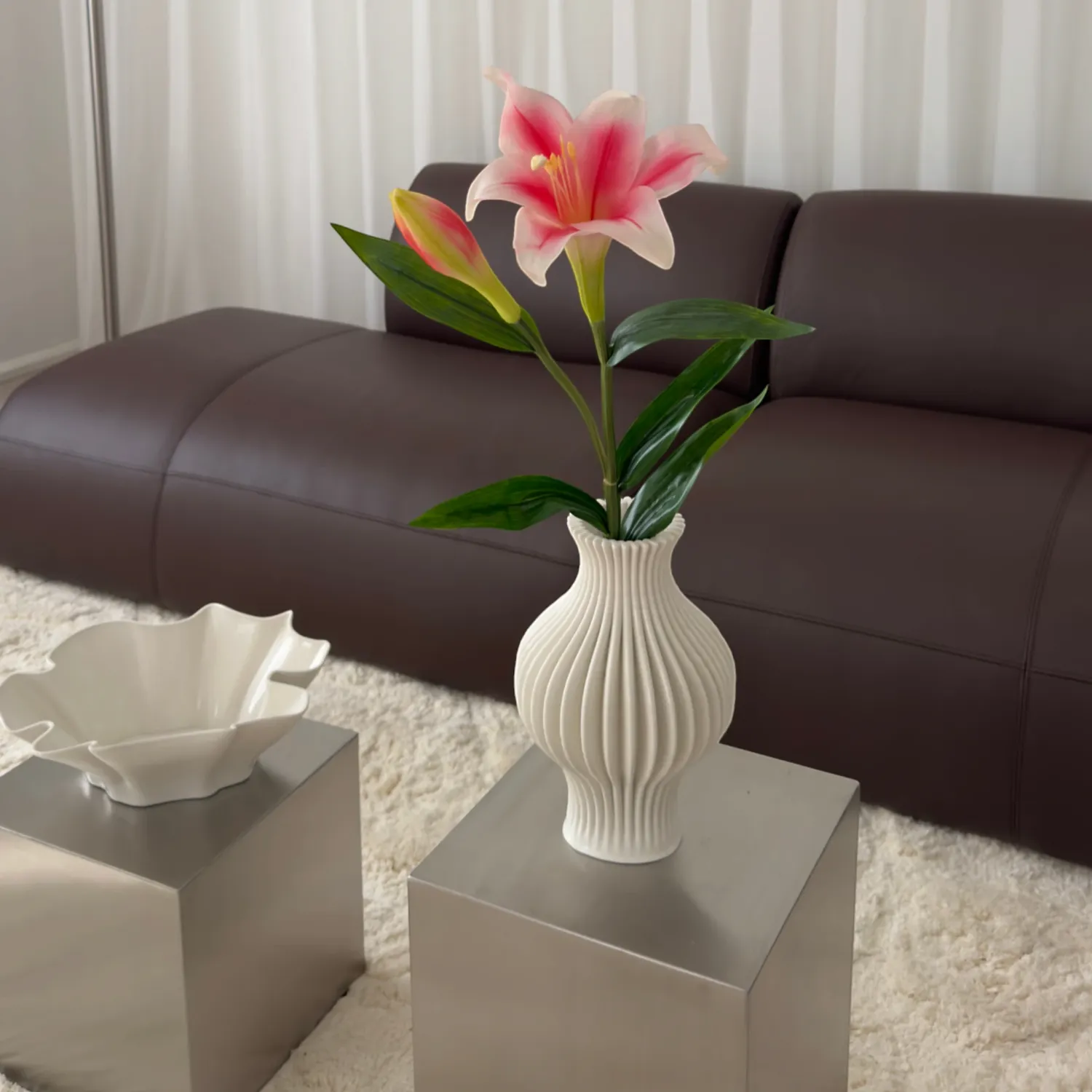 BLOOM OBJECTS - Lilie Kunstblume pink