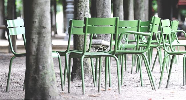 Fermob Stuhl Luxembourg Gartenstuhl in Allee