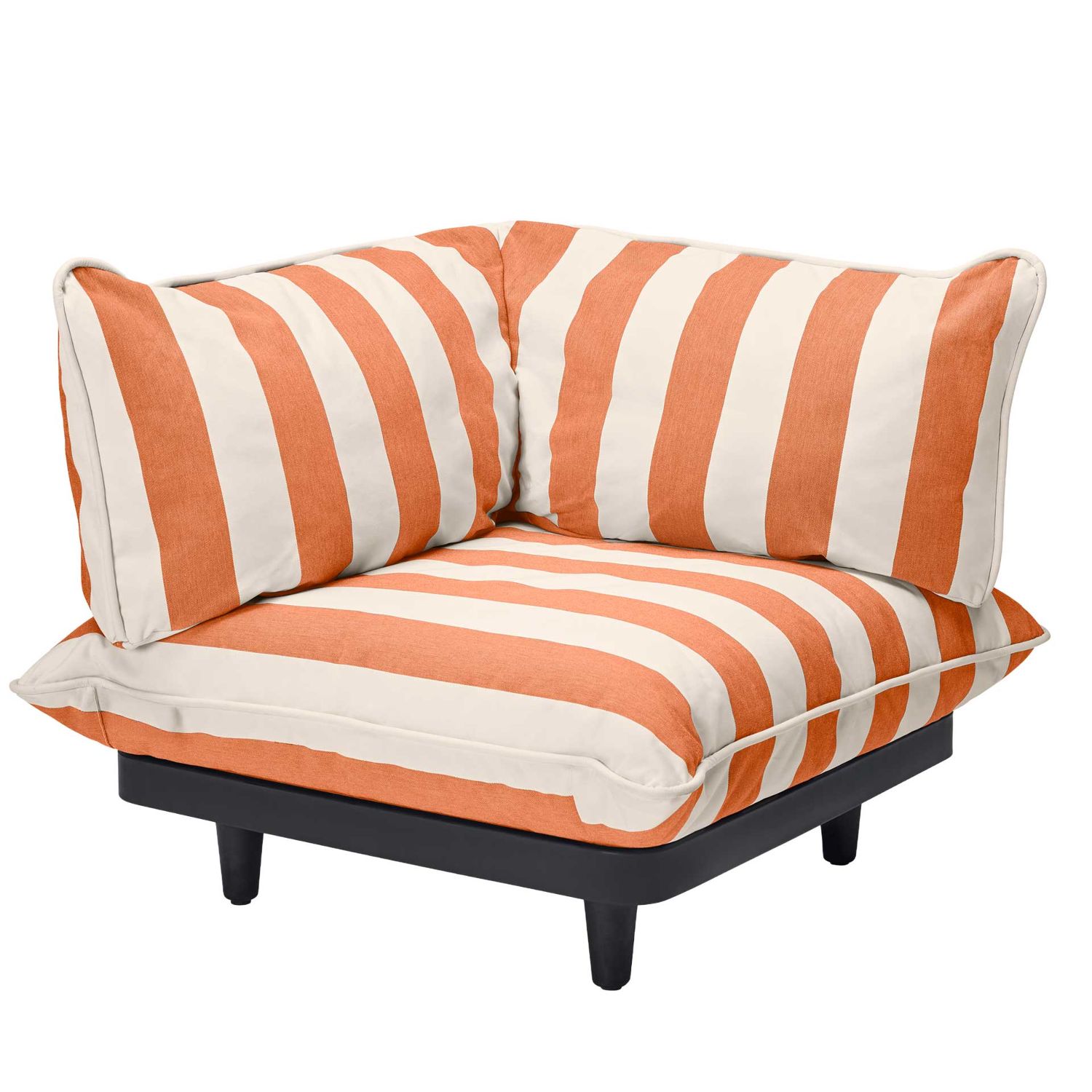 Fatboy - Paletti Stripe Orange Creme Sitzecke rechts