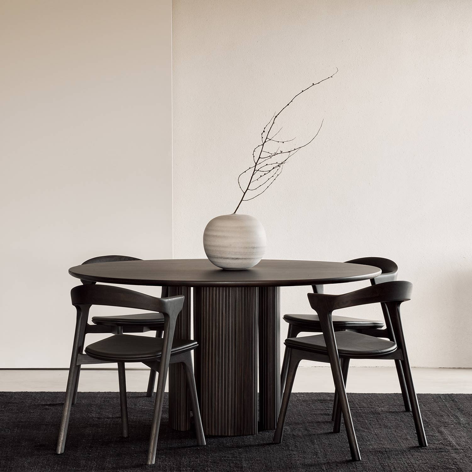 Ethnicraft - Roller Max Tisch rund mahagoni