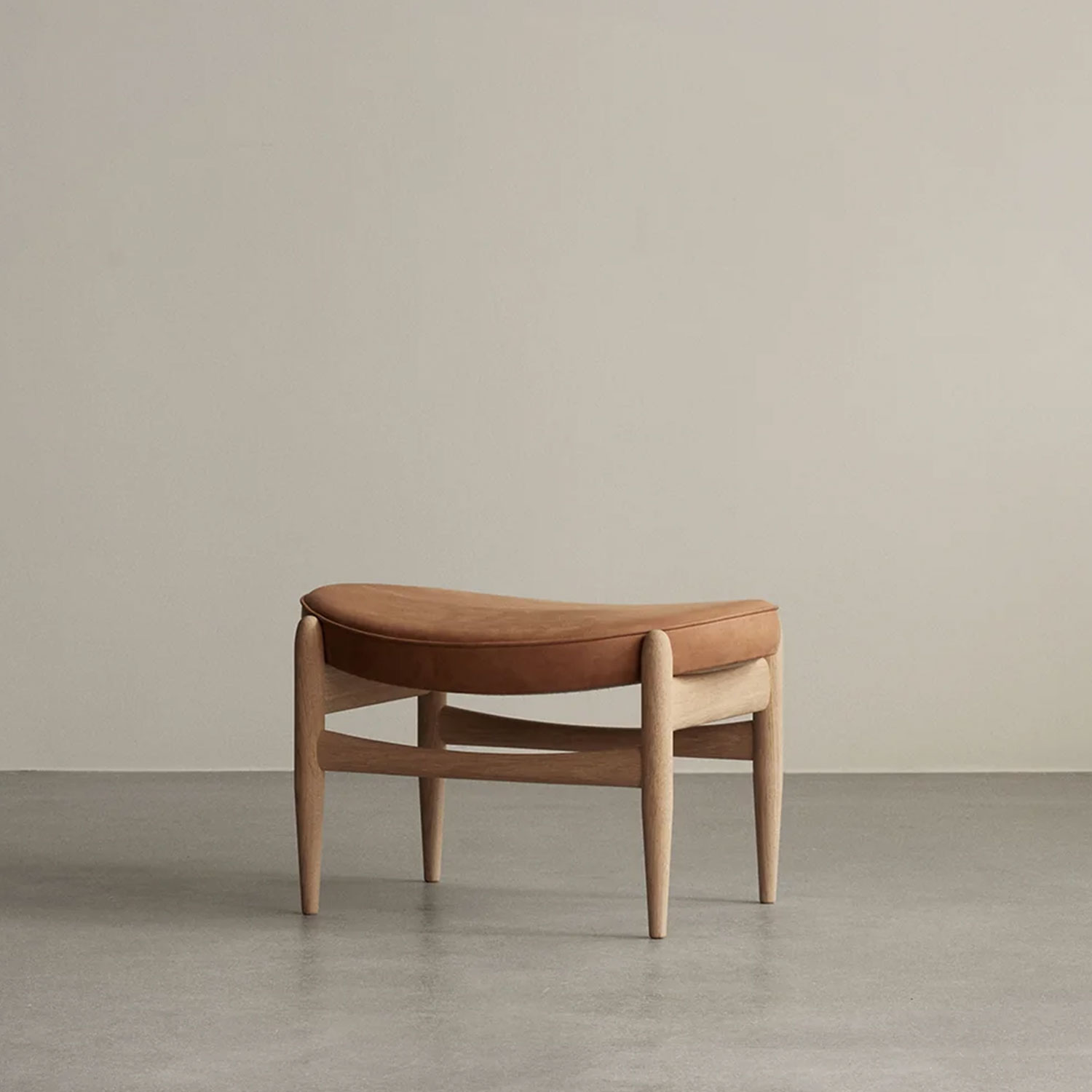 Audo - Elizabeth Fußteil Natural Oak/braun