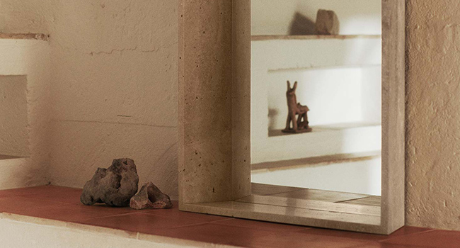Ferm Living Spiegel Lancet Spiegel an Wand
