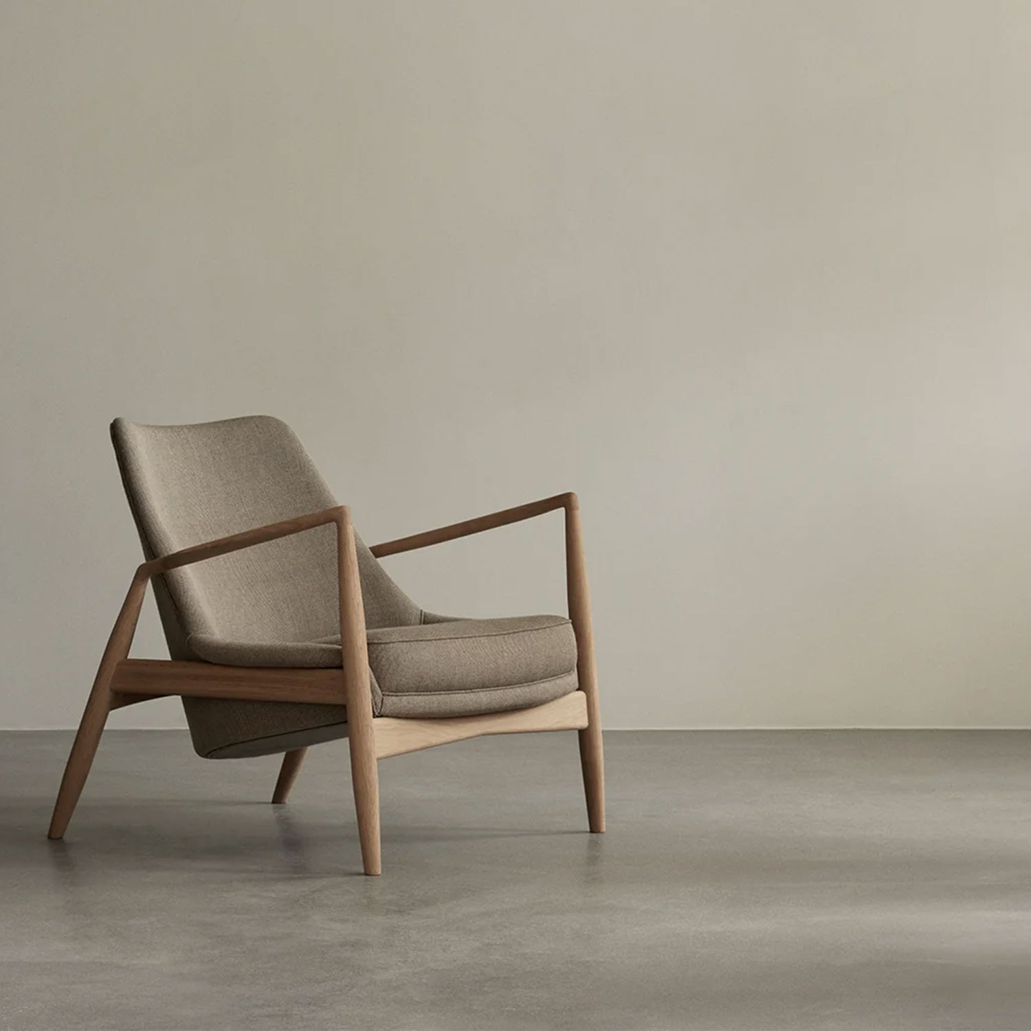 Audo - Seal Loungessessel niedrig Walnut/braun