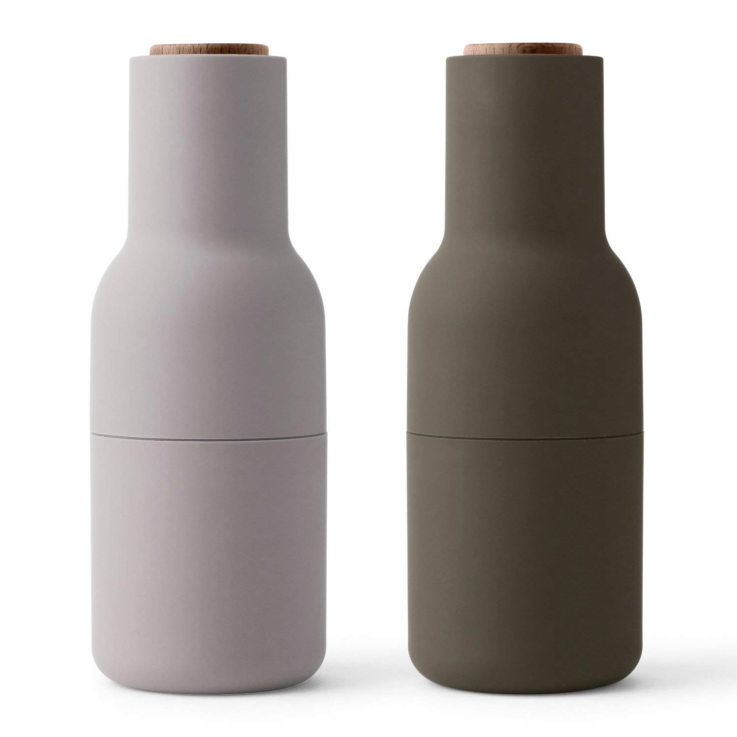 Audo - Salz- und Pfeffermühle hunting green beige / Walnuss