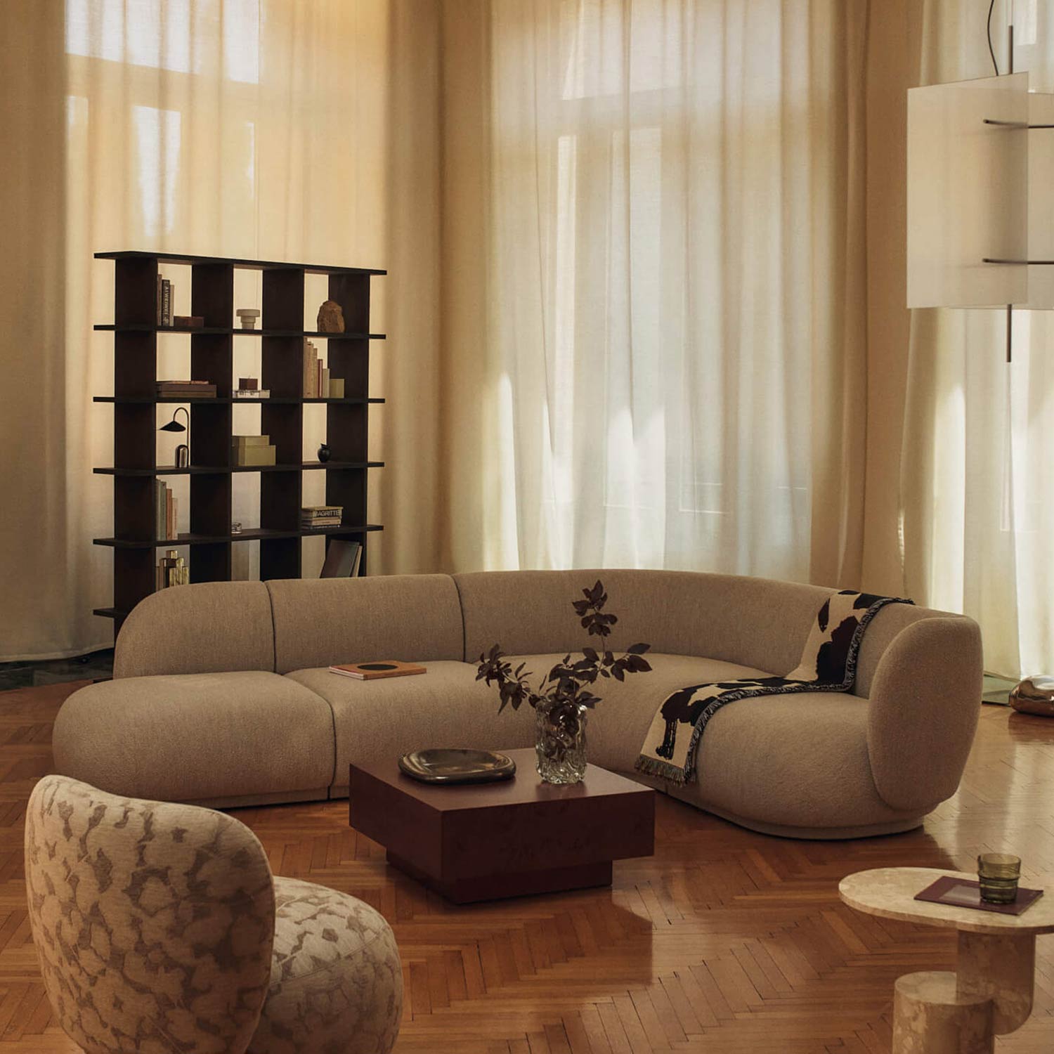 Ferm Living - Kona Bücherregal 3x6 natur