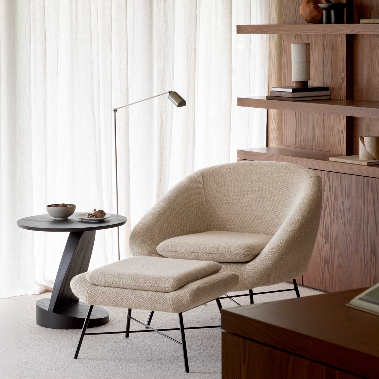 Ethnicraft - Barrow Polsterhocker Ginger