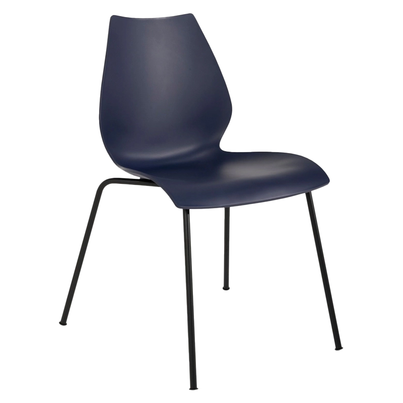 kartell maui stuhl schwarz marineblau KARN28703M 102810