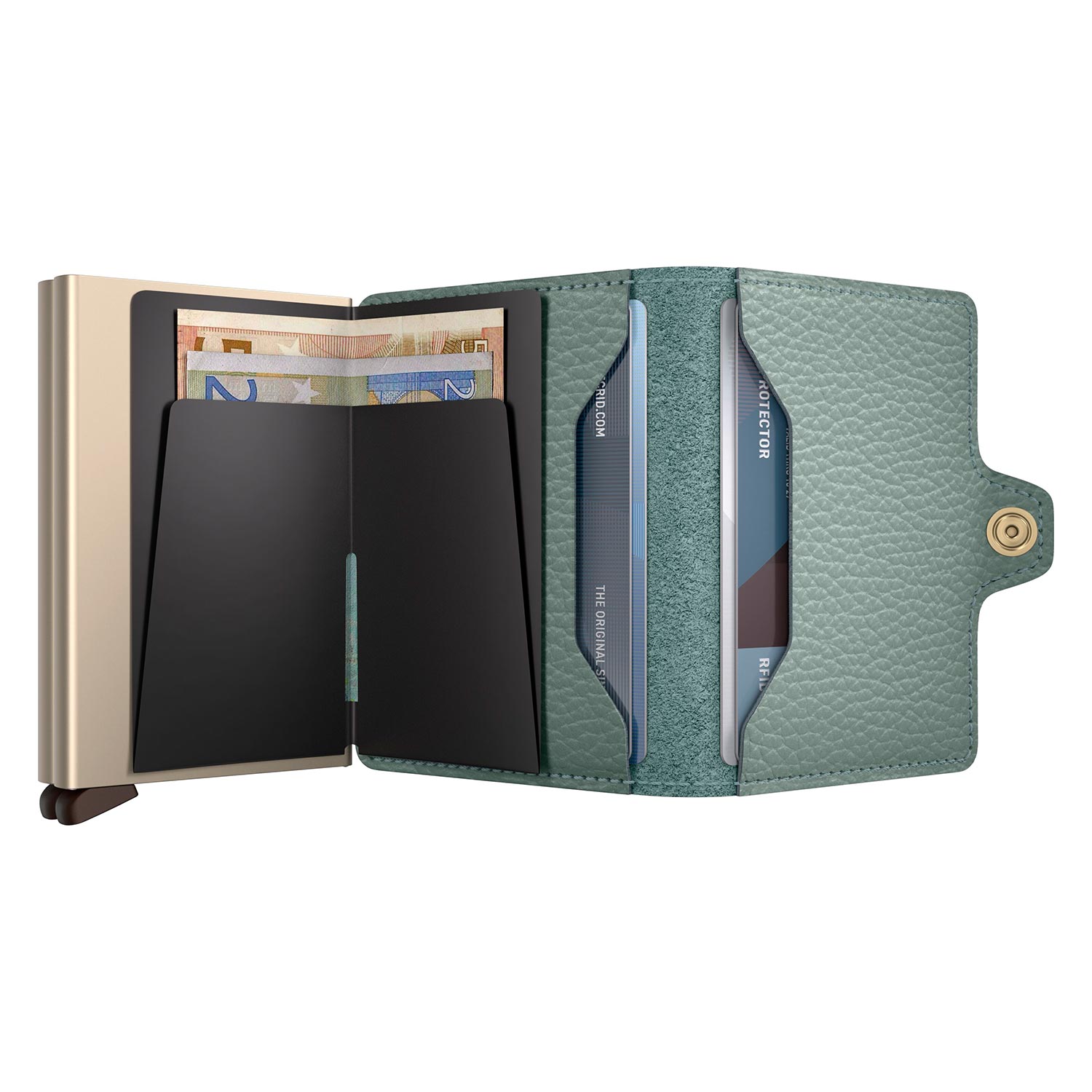 secrid twinwallet Pebble seagreen offen 105142