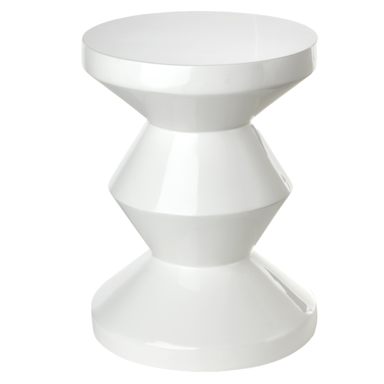 pols potten zig zag hocker weiss 95843