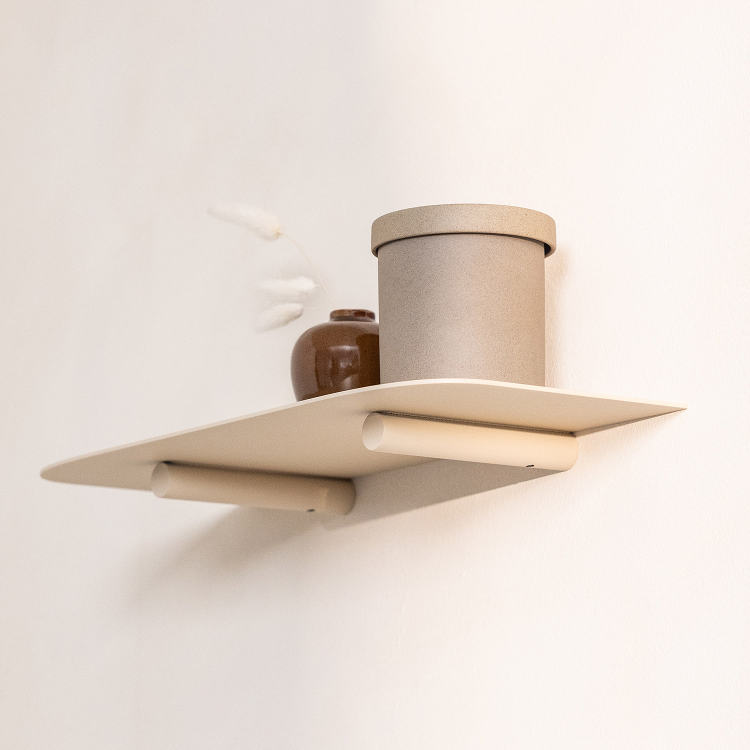 Metallbude - Lenn Wandregal 40 cm weiß