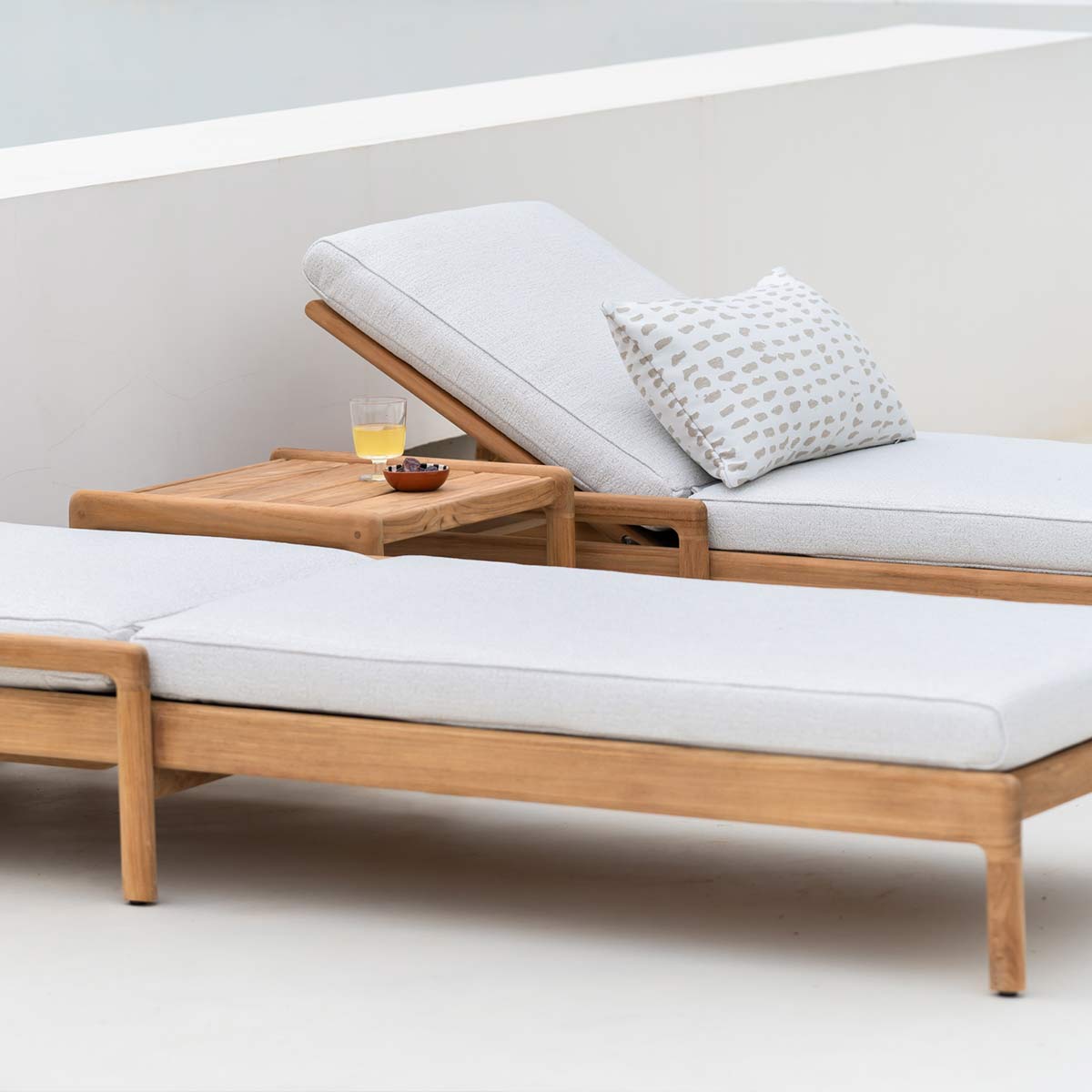 ethnicraft sonnenliege auflage duenn weiss 85698